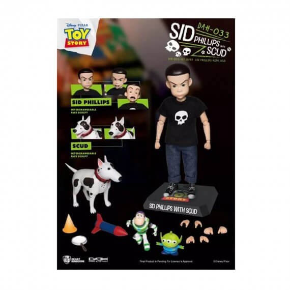 Figurine Disney Toy Story - Sid Phillips & Scud 21 cm