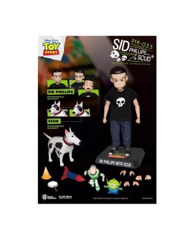 Figurine Disney Toy Story - Sid Phillips & Scud 21 cm