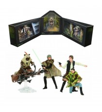 Figurine Star Wars - Heroes Of Endor 4-Pack + Speeder SDCC 2020 Black Series