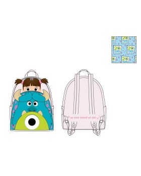 Mini Sac A Dos Pixar - Monstres & cie Inc. Boo Mike Sully Cosplay 20th. Anniversaire