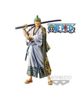 Figurine One Piece - Zoro Grandline Men Wanokuni Vol 2 DXF 17cm