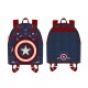 Mini Sac A Dos Marvel - Captain America 80Th Anniversary Floral Sheild