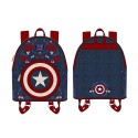 Mini Sac A Dos Marvel - Captain America 80Th Anniversary Floral Sheild