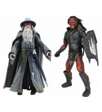 Figurine Le Seigneur Des Anneaux - Set Gandalf & Uruk-Hai 18cm