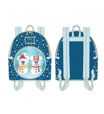 Mini Sac A Dos Disney - Snowman Minnie Mickey Snow Globe