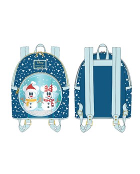 Mini Sac A Dos Disney - Snowman Minnie Mickey Snow Globe