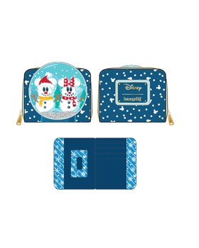 Portefeuille Disney - Snowman Mickey Minnie Snow Globe