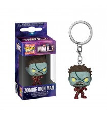 Porte Clé Marvel What If - Zombie Iron Man Pocket Pop 4m