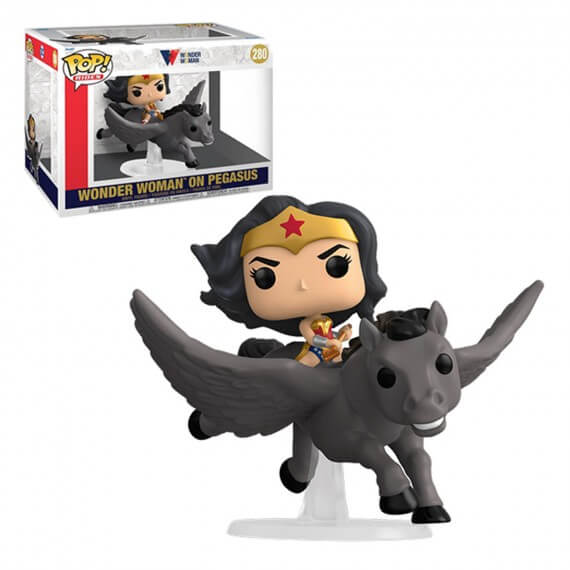 Figurine DC Wonder Woman 80Th - Wonder Woman On Pegasus Pop 15cm