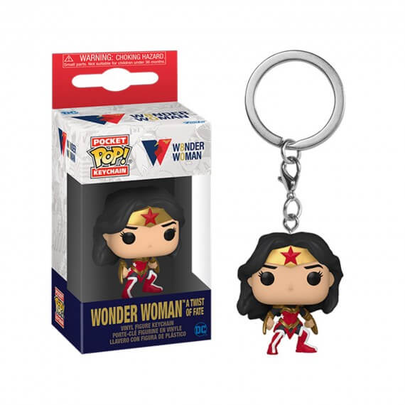 Porte Clé DC Wonder Woman 80Th - Wonder Woman A Twist Of Fate Pocket Pop 4cm