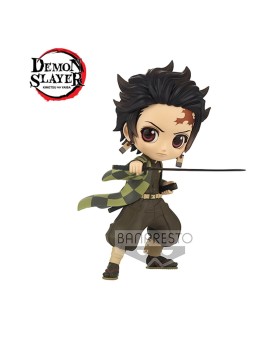 Figurine Demon Slayer Kimetsu No Yaiba - Tanjiro Kamado III Ver B Q Posket 14cm
