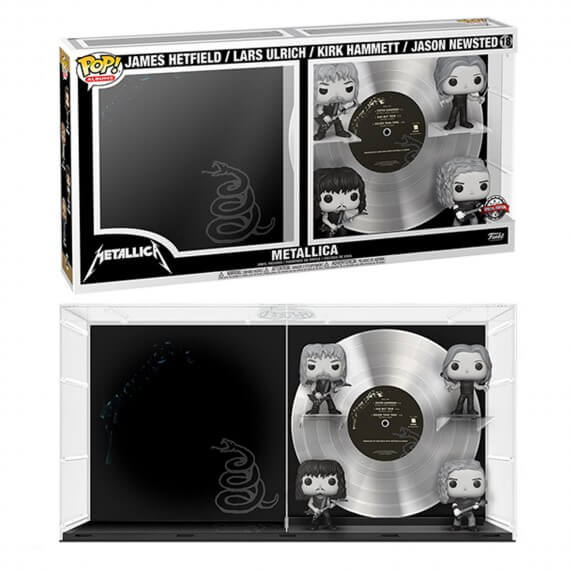 Figurine Musique Rock - Metallica Black & White Albums Deluxe Pop 10cm