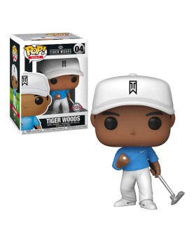 Figurine Sport - Tiger Woods Blue Shirt Exclu Pop 10cm