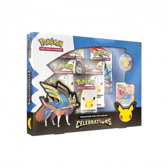 Coffret Pokemon 25 ans - Pins Deluxe Zacian Niv.X