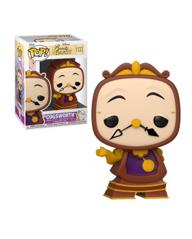 Figurine Disney Belle Et La Bête - Cogsworth / Big Ben Pop 10cm