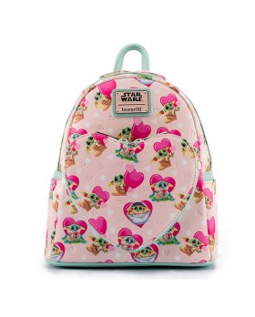 Mini Sac A Dos Star Wars - Mandalorian Grogu Valentines