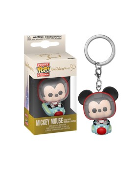Porte Clé Disney - Walt Disney World 50Th Mickey Space Mountain Pocket Pop 4cm
