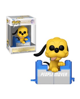 Figurine Disney - Walt Disney World 50Th People Mover Pluto w/Balloon Pop 10cm