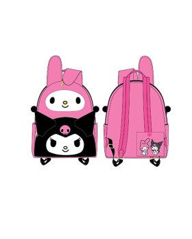 Mini Sac A Dos Sanrio -  My Melody Kuromi Double Pocket