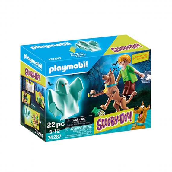 Figurine Playmobil Scooby-Doo - Scooby & Sammy Avec Fantome