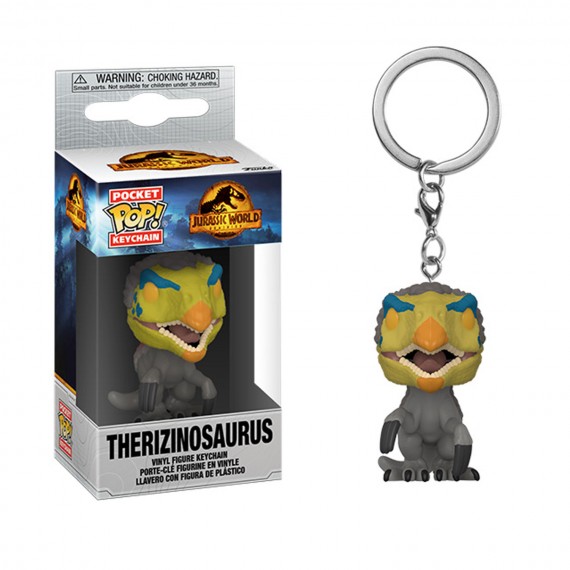 Porte Clé Jurassic World 3 - Therizinosaurus Pocket Pop 4cm