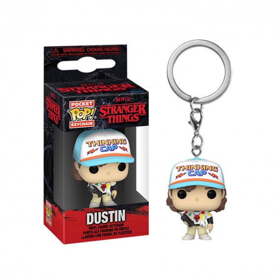 Porte Clé Stranger Things - Dustin Season 4 Pocket Pop 4cm