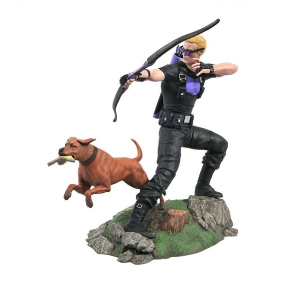 Figurine Marvel Gallery - Hawkeye & Pizza Dog 23cm