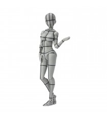 Figurine Femme - Body Chan Wireframe Kentari Yabuki Gris 14cm