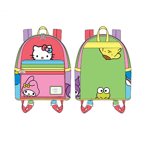 Mini Sac A Dos Sanrio - Hello Kitty And Friends Color Block