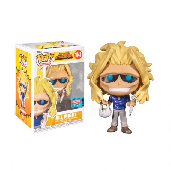 Figurine My Hero Academia - All Might Bag & Umbrella Exclu Pop 10cm