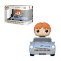 Figurine Harry Potter Chamber Secrets 20Th Anniv - Ron W/ Car Pop Ride 15cm