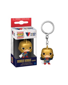 Porte Clé DC Wonder Woman 80Th - Wonder Woman Flashpoint Pocket Pop 4cm
