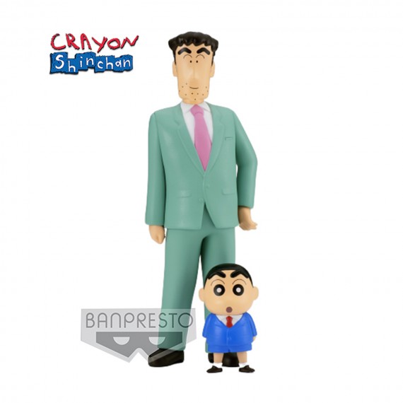 Figurine Crayon Shinchan - Family Photo Vol 1 Hiroshi & Shinchan 21cm