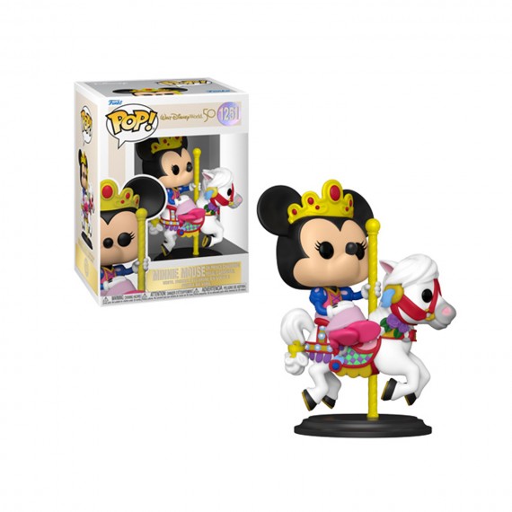 Figurine Disney - Walt Disney World 50Th Minnie Carrousel Pop 10cm