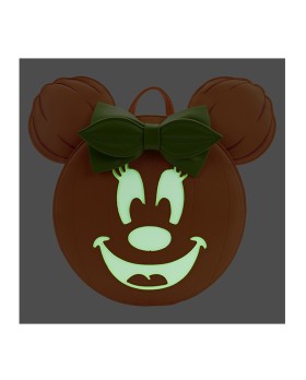 Mini Sac A Dos Disney - Glow Face Minnie Pumpkin