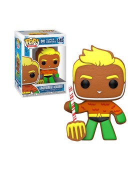 Figurine DC Comic Holiday - Gingerbread Aquaman Pop 10cm