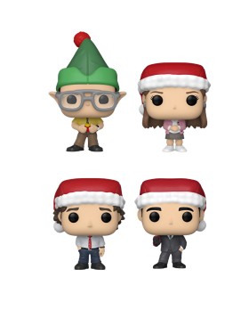 Figurines The Office - The Office Tree Holiday Box 4pcs Pocket Pop 4cm