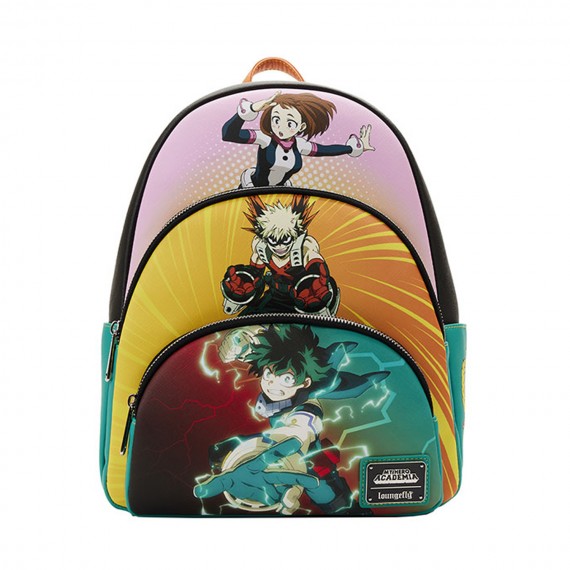 Mini Sac A Dos My Hero Academia - Triple Pocket Scene