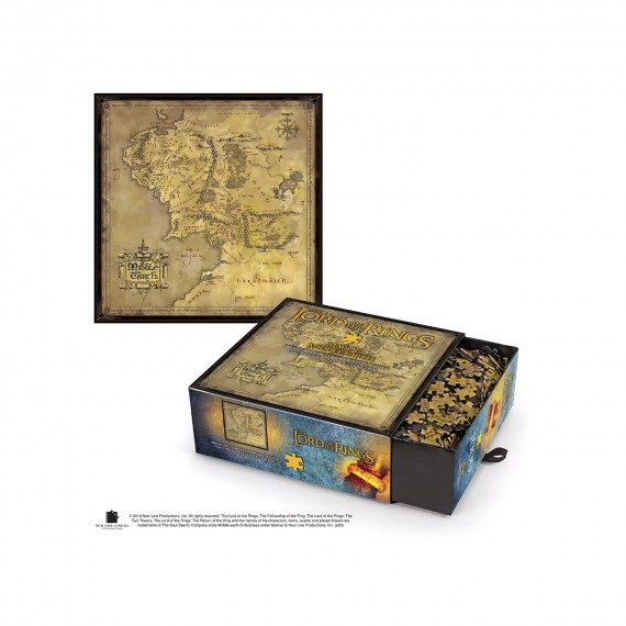 Puzzle Seigneur des Anneaux - Carte de la Terre du Milieu 1000Pcs