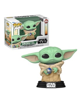 Figurine Star Wars Book Of Boba Fett - Grogu With Armor Pop 10cm