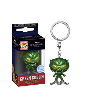 Porte clé Marvel Spider-Man No Way Home - Green Goblin With Bmb Pocket Pop 4cm