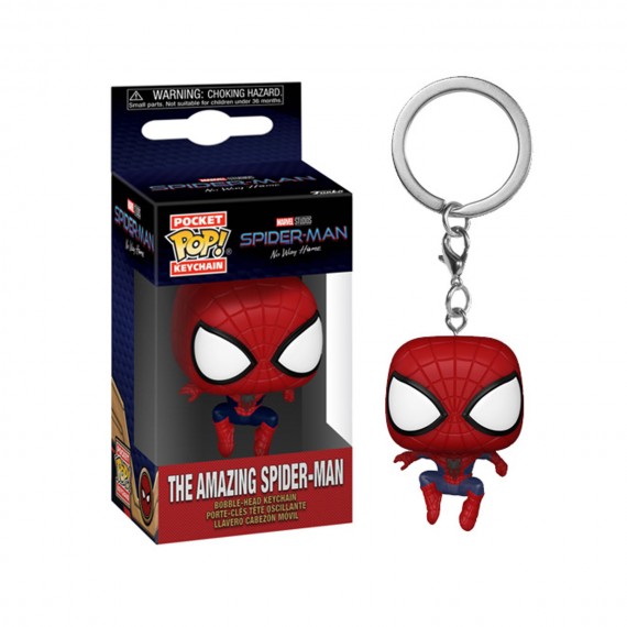 Porte clé Marvel Spider-Man No Way Home - Amazing Spider-Man Pocket Pop 4cm