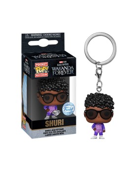 Porte clé Marvel Black Panther Wakanda Forever - Shuri Diamond Pocket Pop 4cm