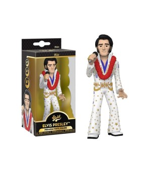 Figurine Rocks - Gold Elvis Vinyl 13cm