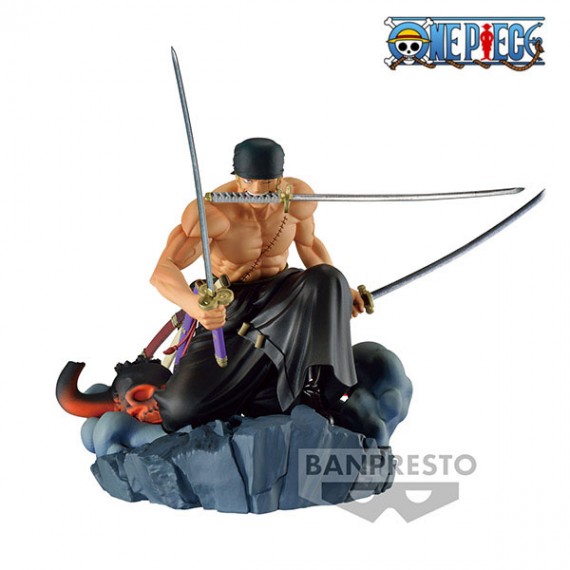 Figurine one piece - Roronoa Zoro Brush Dioramatic 15cm