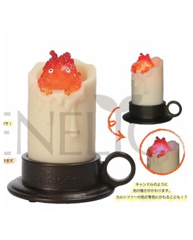 Figurine Studio Ghibli - Le Château Ambulant Illuminated Calcifer & Candle 12cm