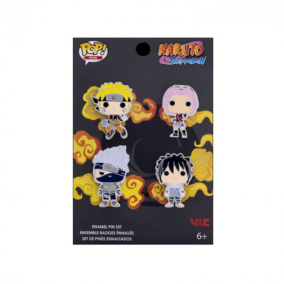 Figurine Naruto - 4Pcs Pins Set Team 7 4cm