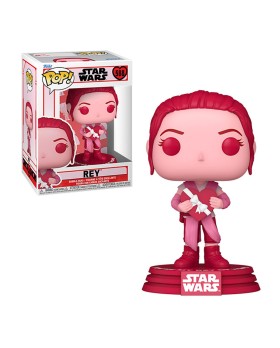 Figurine Star Wars - Valentines S3 Rey Pop 10cm