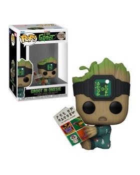 Figurine I Am Groot - Groot Pyjama W/Book Pop 10cm