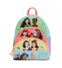 Mini Sac A Dos Disney - Princess Collage Triple Pocket